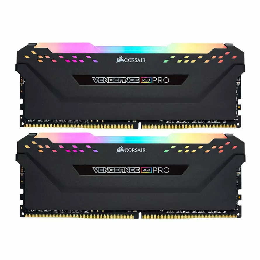 رم کورسیر VENGEANCE RGB PRO Black 16GB 8GBx2 3200MHz