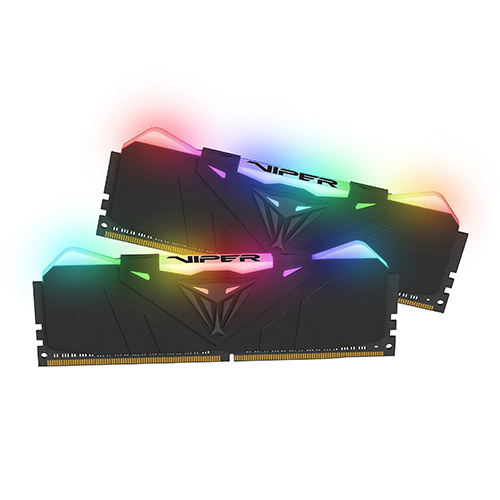 رم پتریوت Patriot Viper RGB Series DDR4 16GB 2 x 8GB 3200MHz Kit Black heatshield