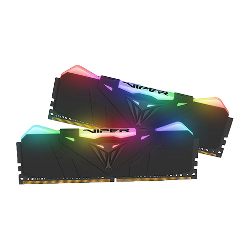 رم پتریوت Patriot Viper RGB Series DDR4 16GB 2 x 8GB 4133MHz Kit CL19 heatshield